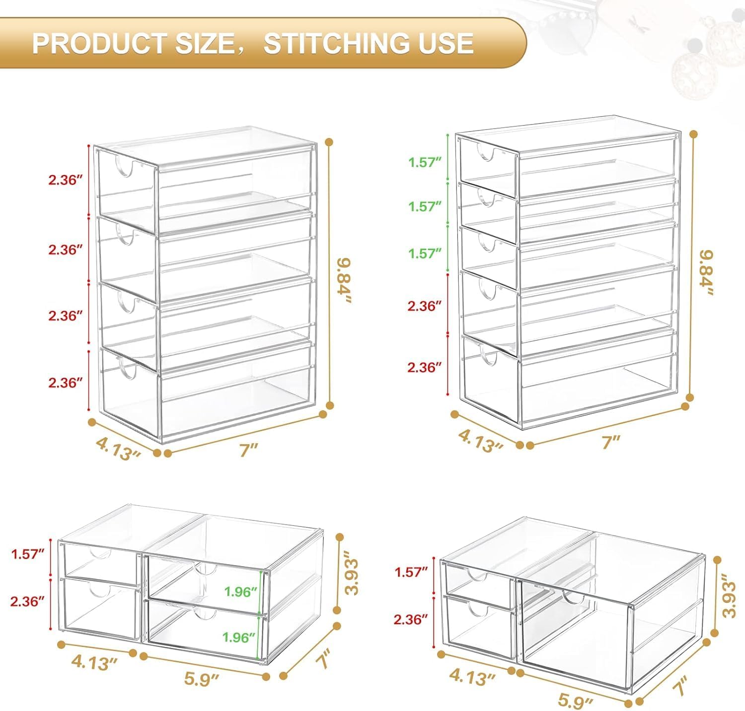 Clear Acrylic Desk - Hình 2