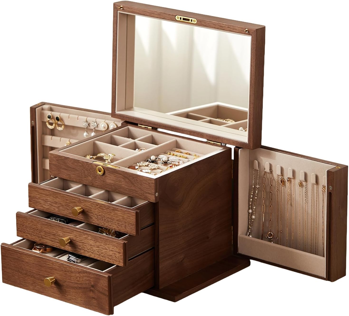 Walnut Finish Wooden - Hình 11