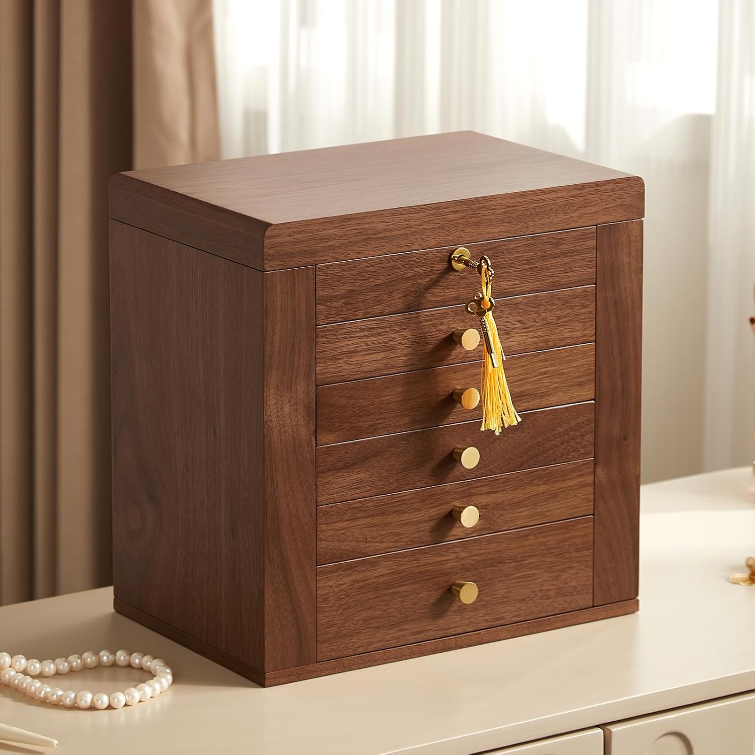 Walnut Finish Wooden - Hình 2