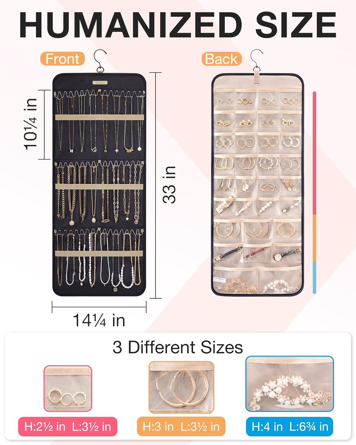 Hanging Jewellery Organiser - Hình 2