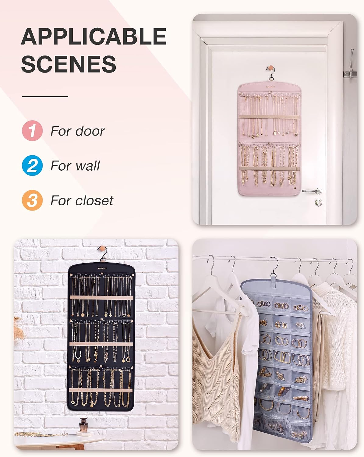 Hanging Necklace Organiser - Hình 7