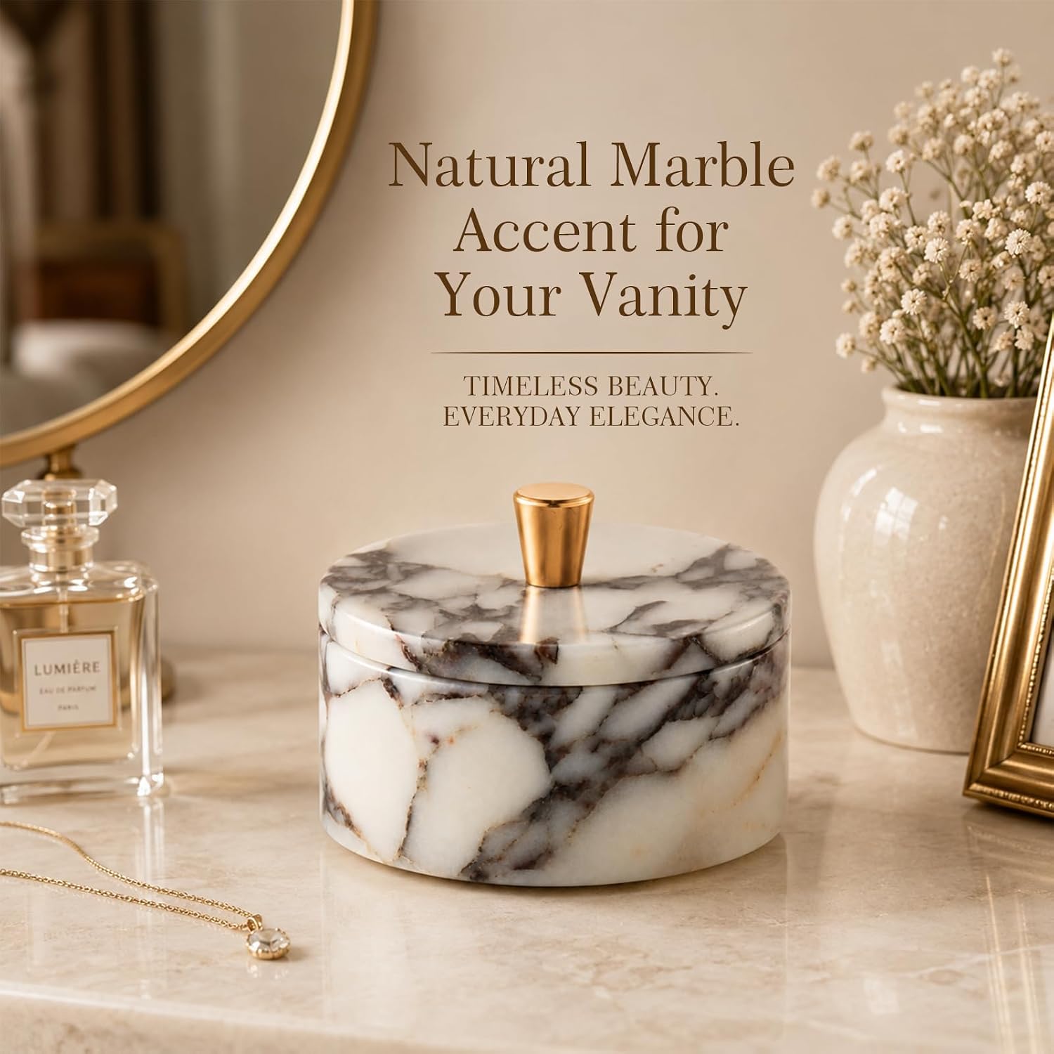 Round Marble Jewellery - Hình 2