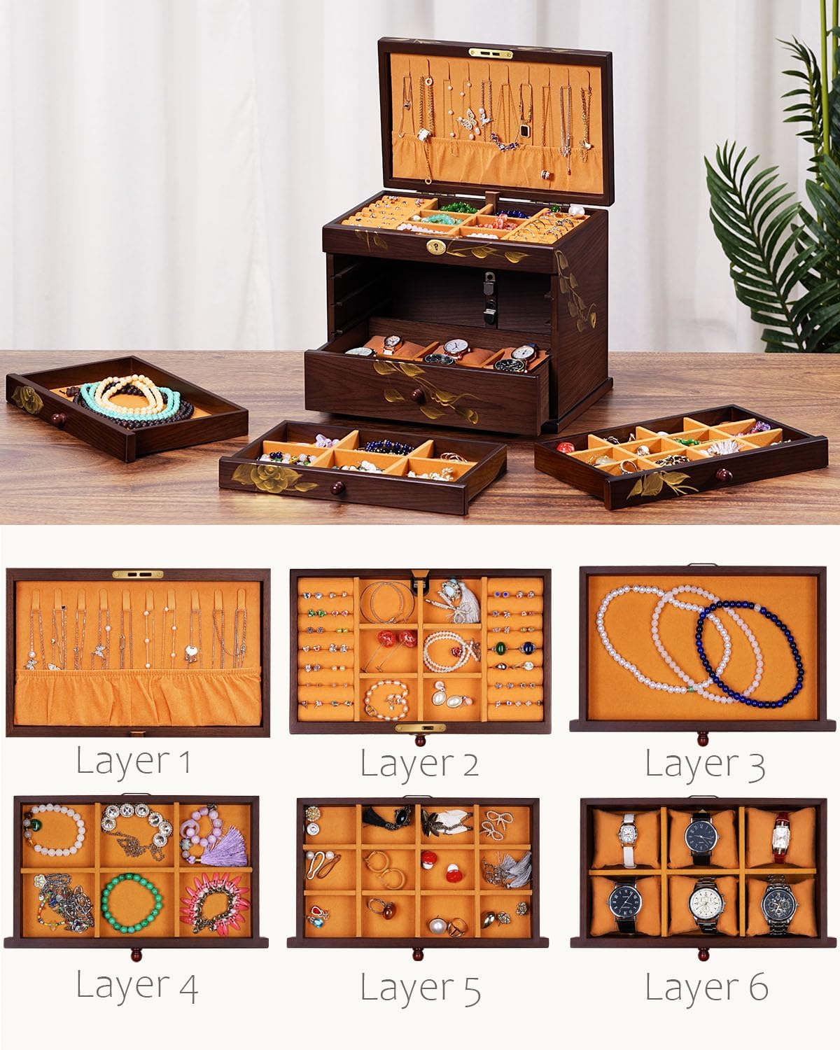 Wooden Jewellery Box - Hình 7