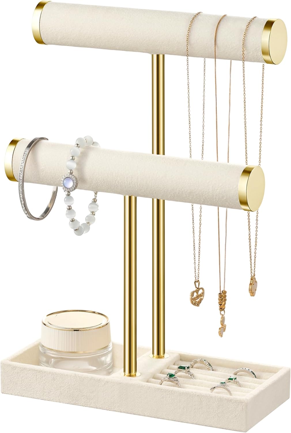 Two Tier Jewellery - Two-Tier Jewellery Display Stand with Ring Tray